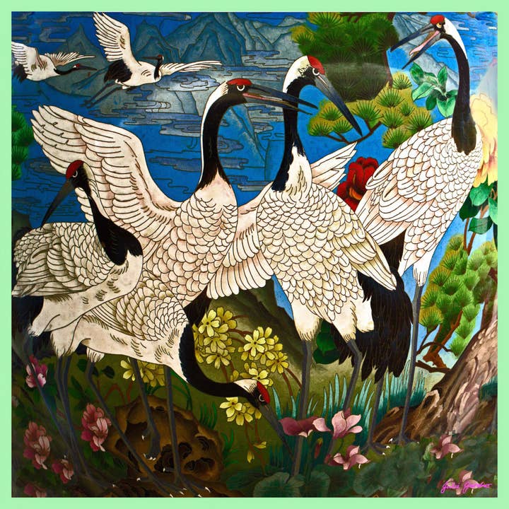 Storks Vase Schal für den Großhandel von Obscura Designs