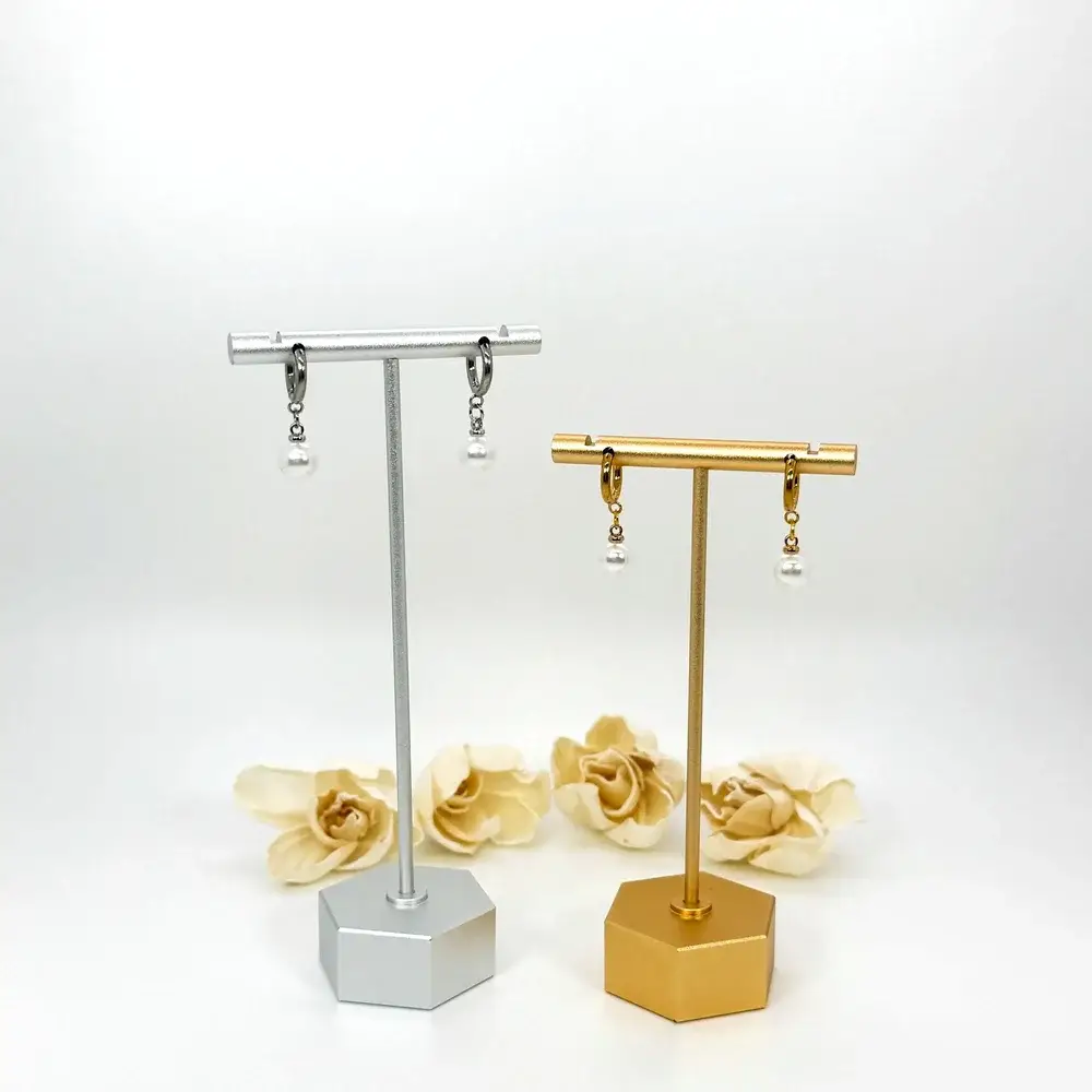 Aqua Essence Co - Wholesale Huggie Earrings - Lulu Jewelry Set | Hypoallergenic Pearl Earrings & Necklace4