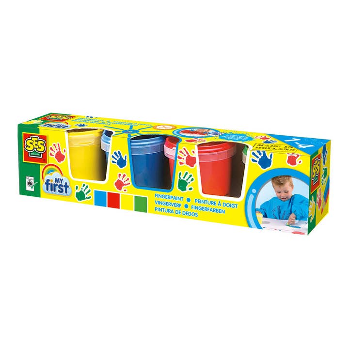 SES CREATIVE Children's My First Washable Fingerpaint Set, 4 for wholesale by Meroncourt Europe Ltd