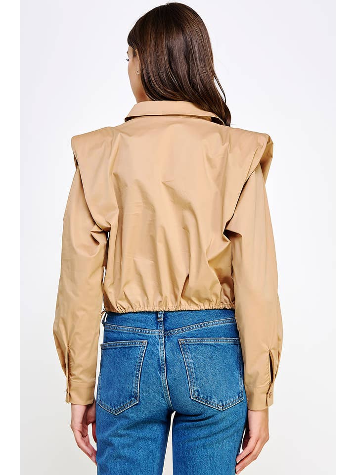 Strut & Bolt – Engroshandel Skjorte med buttondown – til kvinder – Skulderpude Button Down Poplin skjorte18