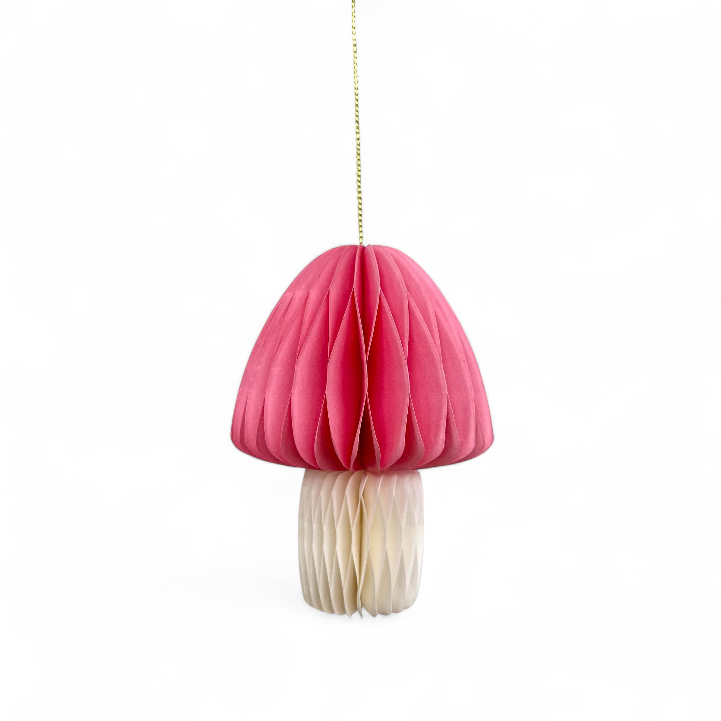 De Lange Tafel - Wholesale Christmas Decoration - Honeycomb Christmas ornament mushroom · pink0