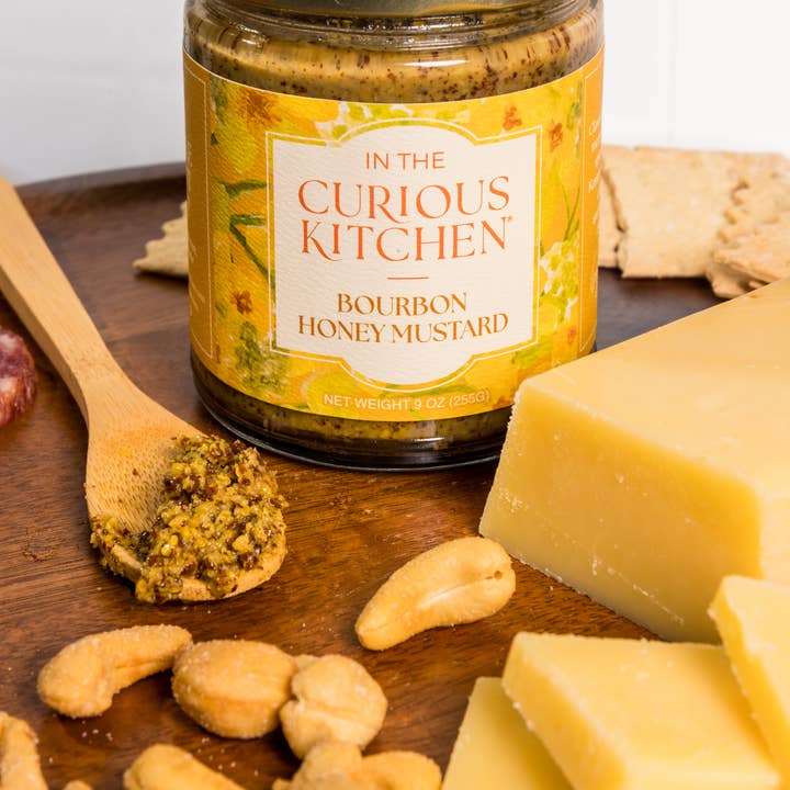 In the Curious Kitchen - Wholesale Mustard - Bourbon Honey Mustard | 9 oz. | New Packaging7
