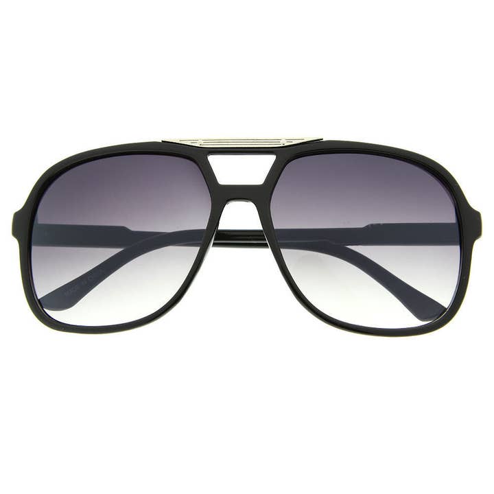 grinderPUNCH Retro Hip Hop Square Flat Top Aviator Sunglasses for wholesale by grinderPUNCH