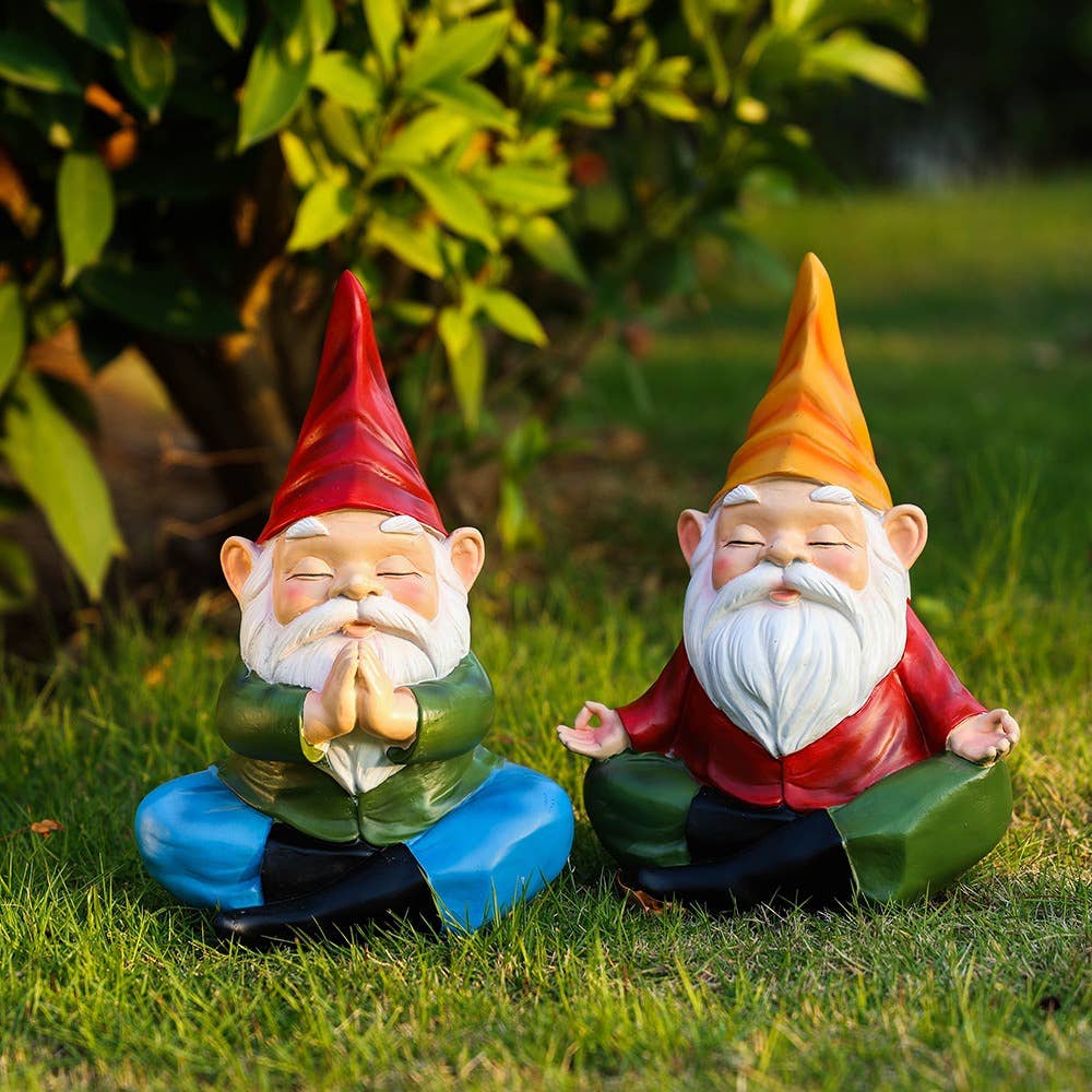 Liffy - Wholesale Tuinkabouter - Meditatie Tuinkabouter Hars Beeldje Buiten Tuindecoratie4