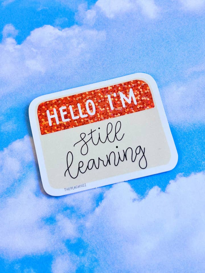 Hallo, ich lerne immer noch Glitter Sticker für den Großhandel von The Peach Fuzz