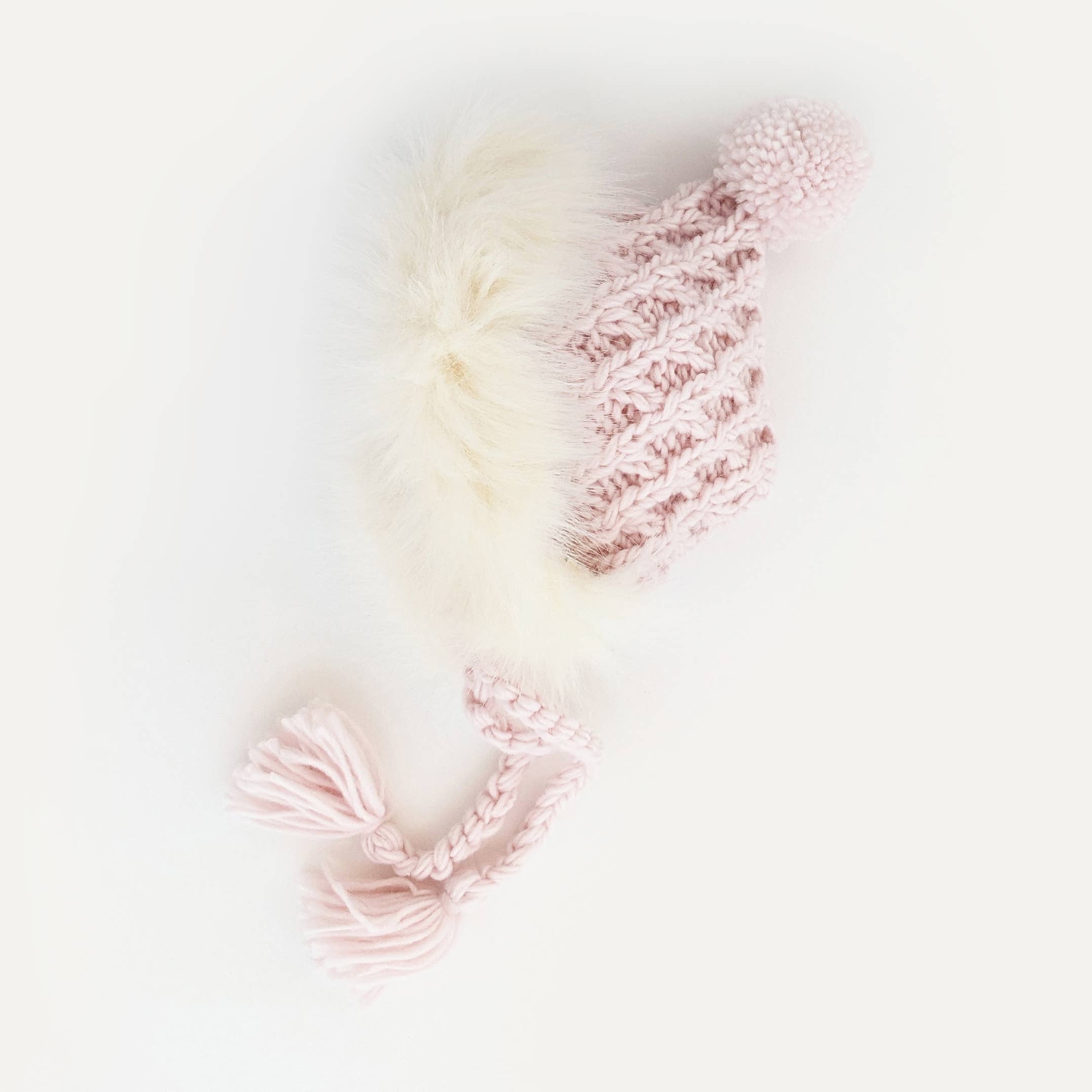 Huggalugs - Wholesale Bonnet - Baby - Fur Bonnet in Blush Baby & Kids