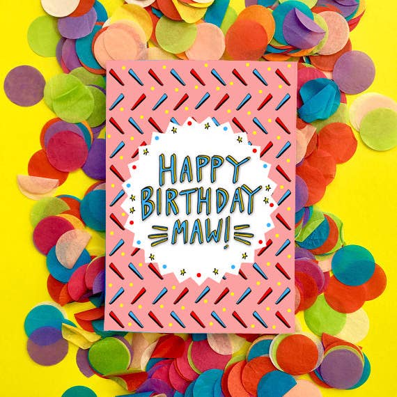 Claire Barclay Draws - Wholesale Verjaardagskaartje - Fijne verjaardag Maw! Schotse verjaardagskaart - Mum Card