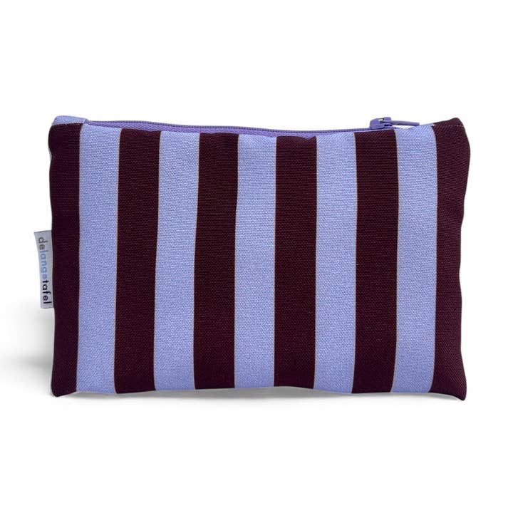 Etui small · stribet lilla/aubergine for engroshandel hos De Lange Tafel