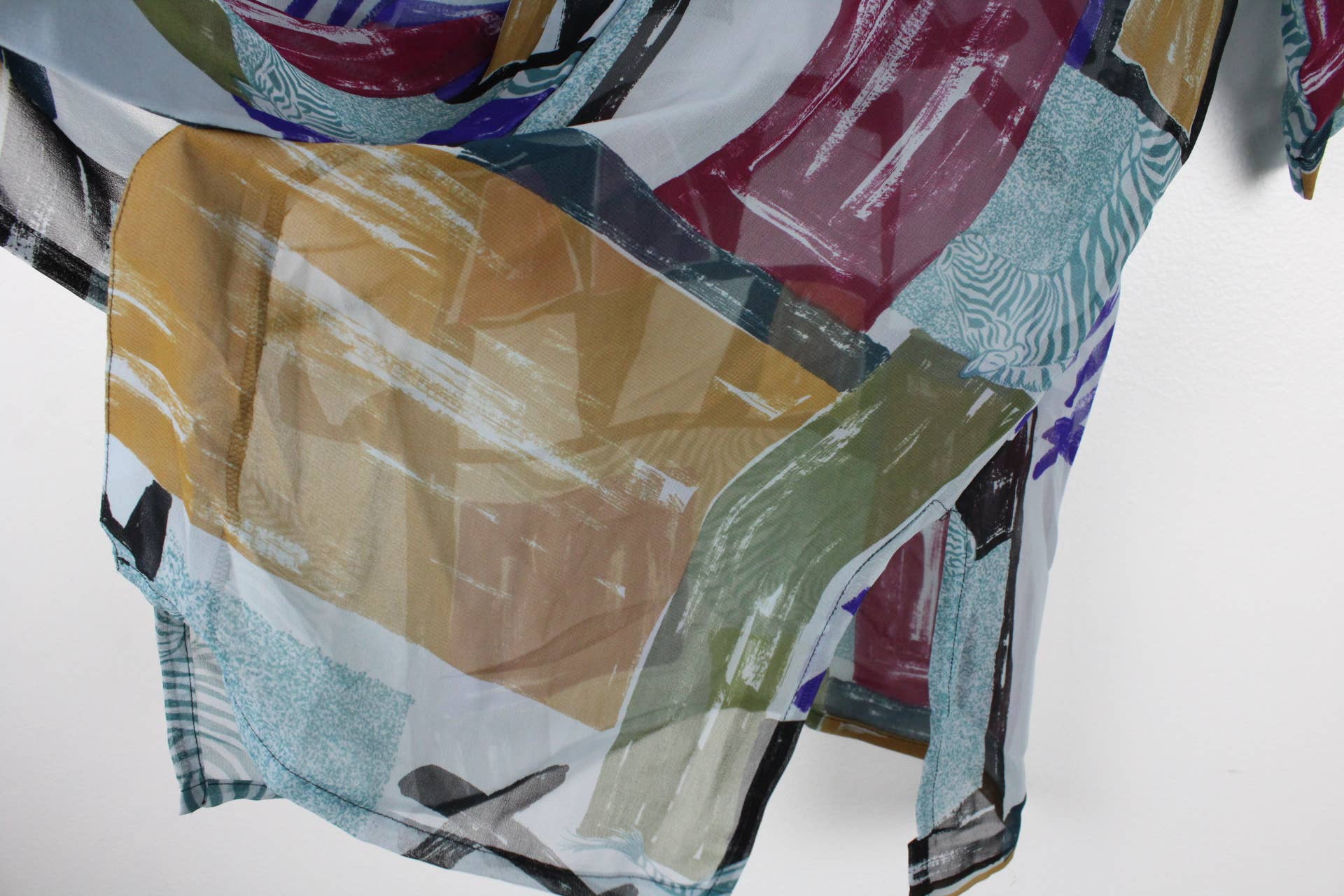 Sun's Out! - Wholesale Button Down Shirt - Women's - Vintage Short-Sleeve Button Up Blouse - Original Length12