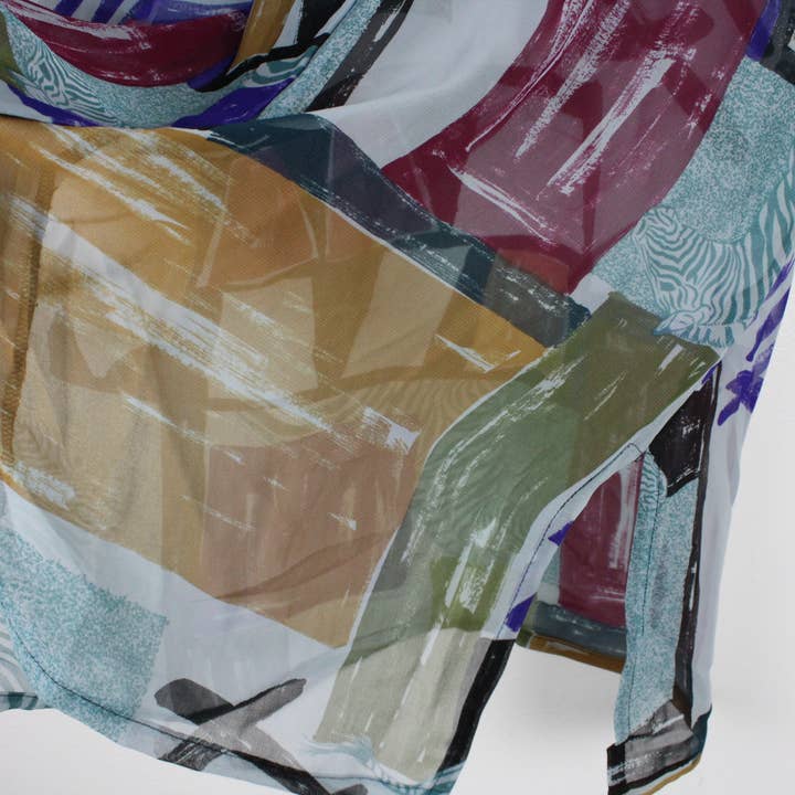 Sun's Out! - Wholesale Button Down Shirt - Women's - Vintage Short-Sleeve Button Up Blouse - Original Length12