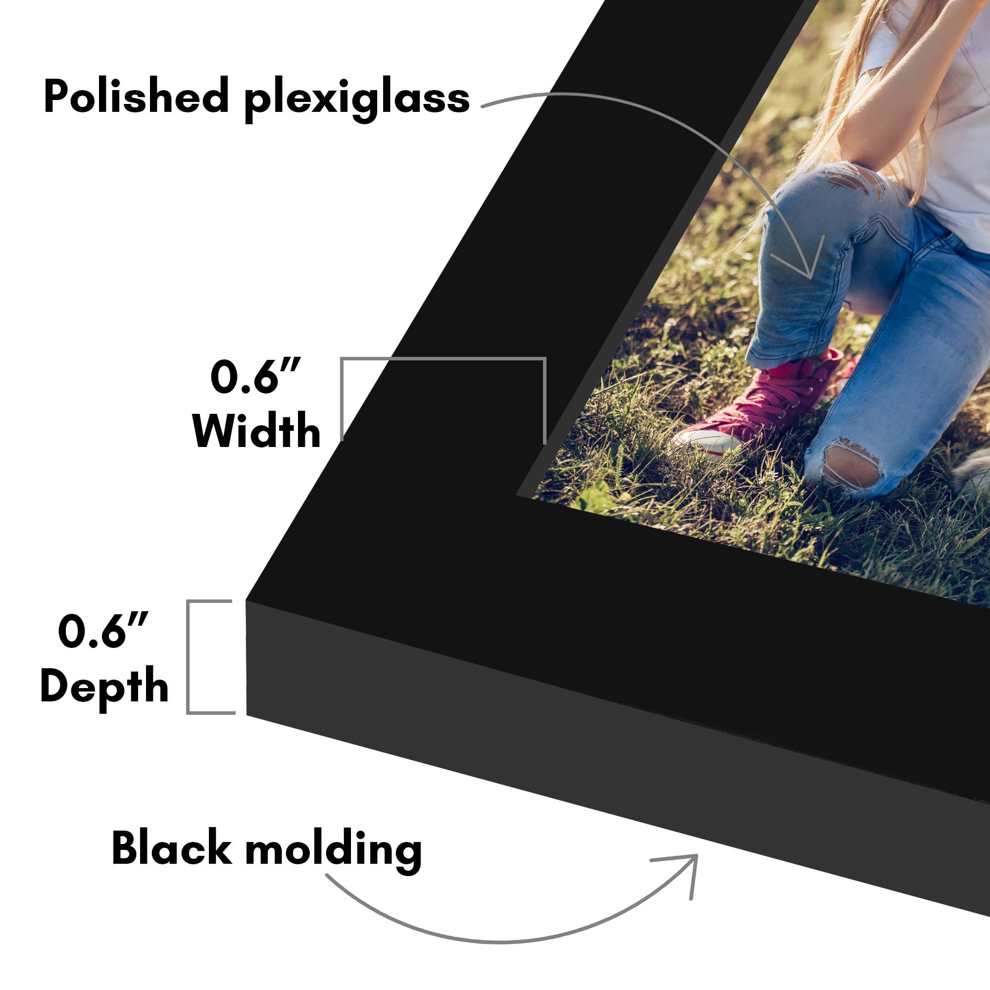 Americanflat - Wholesale Picture Frame - Americanflat 5 Pack Picture Frames Plexiglass Cover14