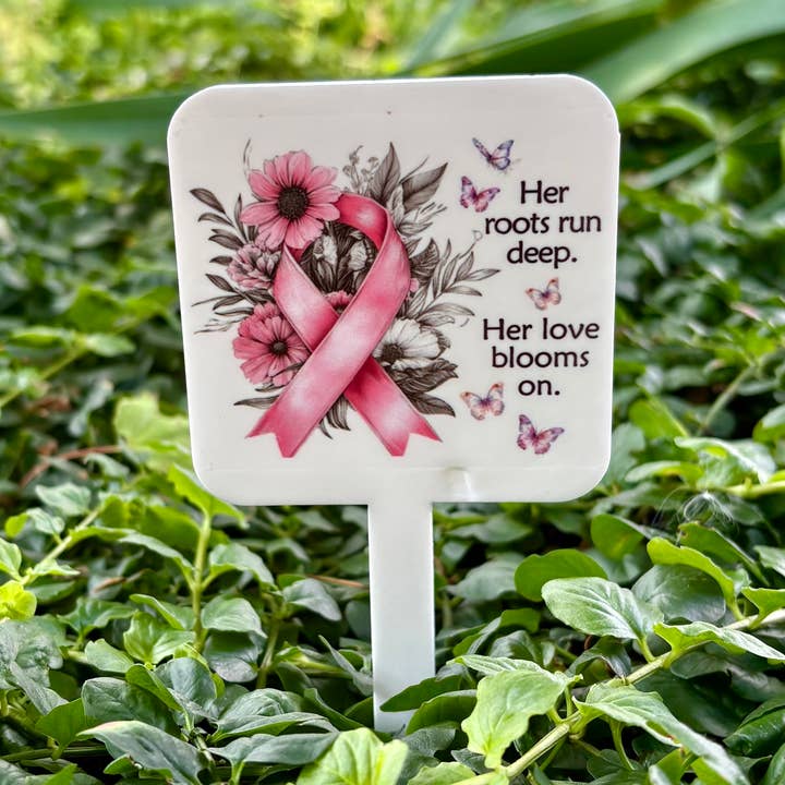 LOVE BLOOMS | plant marker, garden, plant accessory, cancer for wholesale by Ninestyles