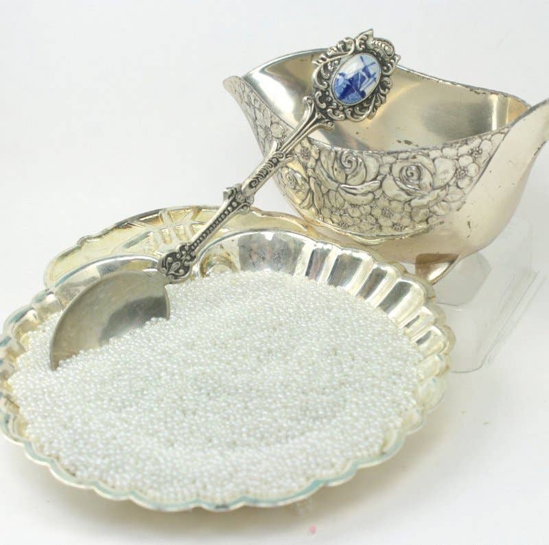 Pearl White - Glass Deco Beads for Resin Artists, NailsCraft for wholesale on Faire3