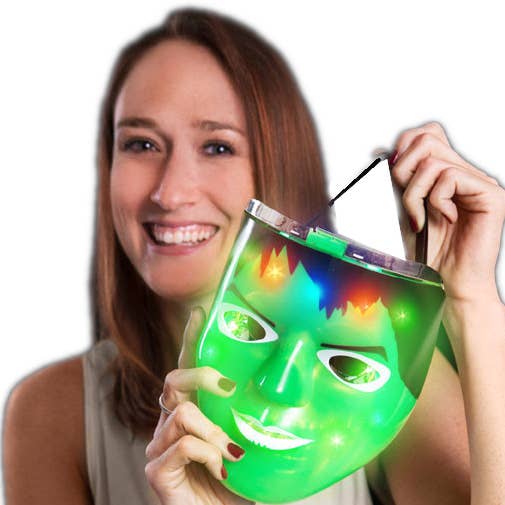 Blinkee.com, LLC - Wholesale Light-up toy – Kids & baby - Hulking Superhero Green Light Up Mask0