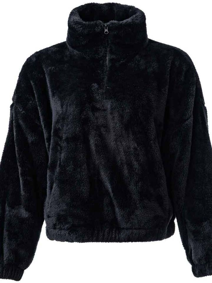 Pierre Francis – wholesale Fleece – Women′s – Brand Lab - Ladies Fluffy 1/4 Zip Fleece