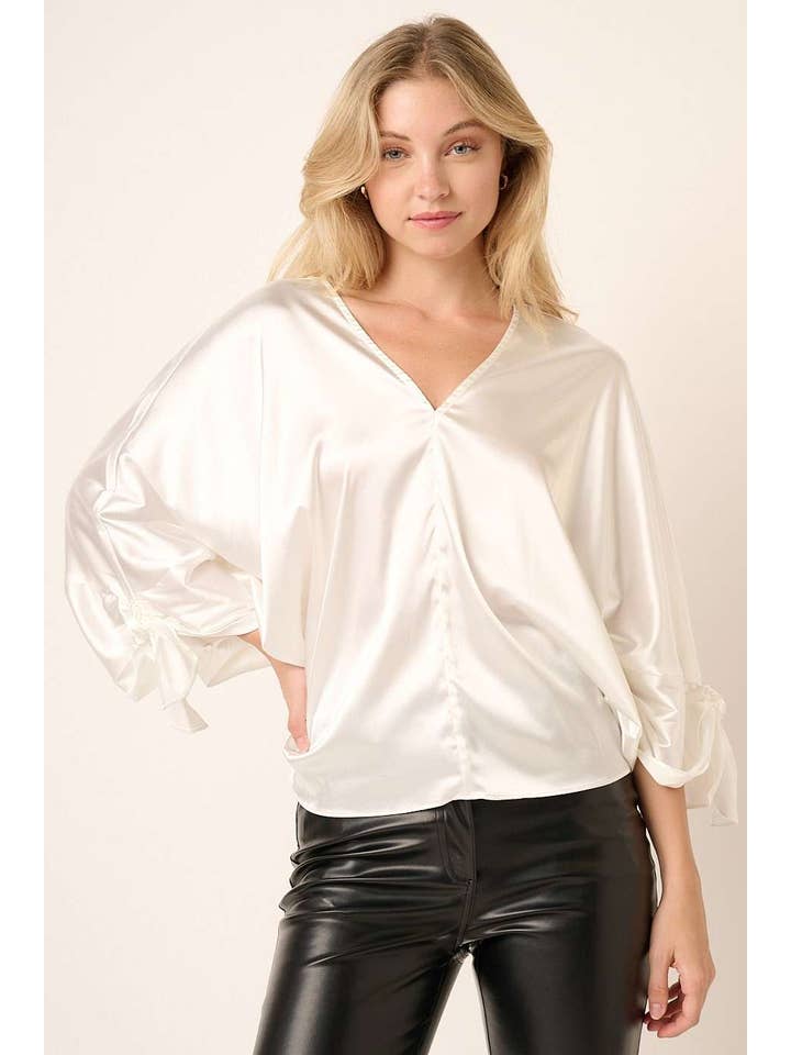 mittoshop - Wholesale Blouse - Women's - SATIN TIE BLOUSE19