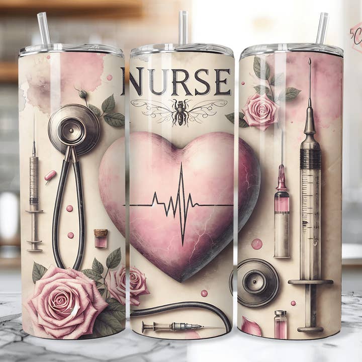 5C's Wholesale - Wholesale Insulated Mug/Tumbler - Nurse Pink Tumbler