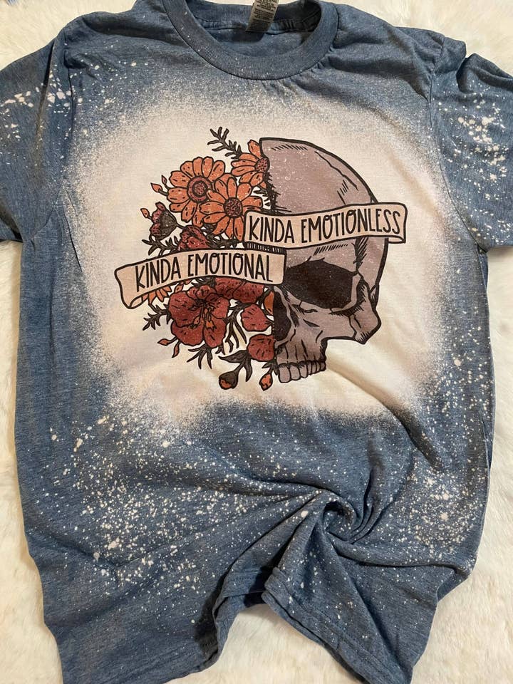 SGB Wholesale - Wholesale Screen Printed T-Shirt - Women's - Kinda Emotional Kinda Emotionless