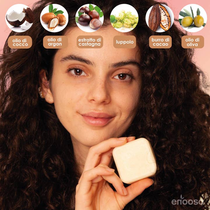 Firebiz srls - Wholesale Shampoo Puck/Solid Shampoo - Solid Set Ricci with Anti-Frizz Shampoo and Nourishing Conditioner3