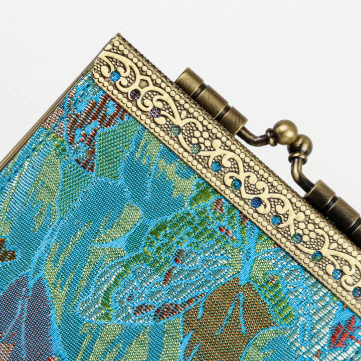Cathayana - Wholesale Card Holder - Women's - Floral Brocade Card Holder with RFID, Business Card Case