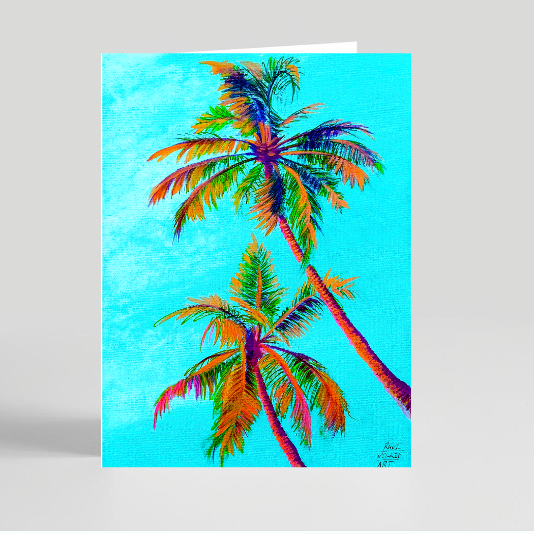 Wilkie Studios - Wholesale Everyday Greeting Card - Palm Trees Greeting Card1