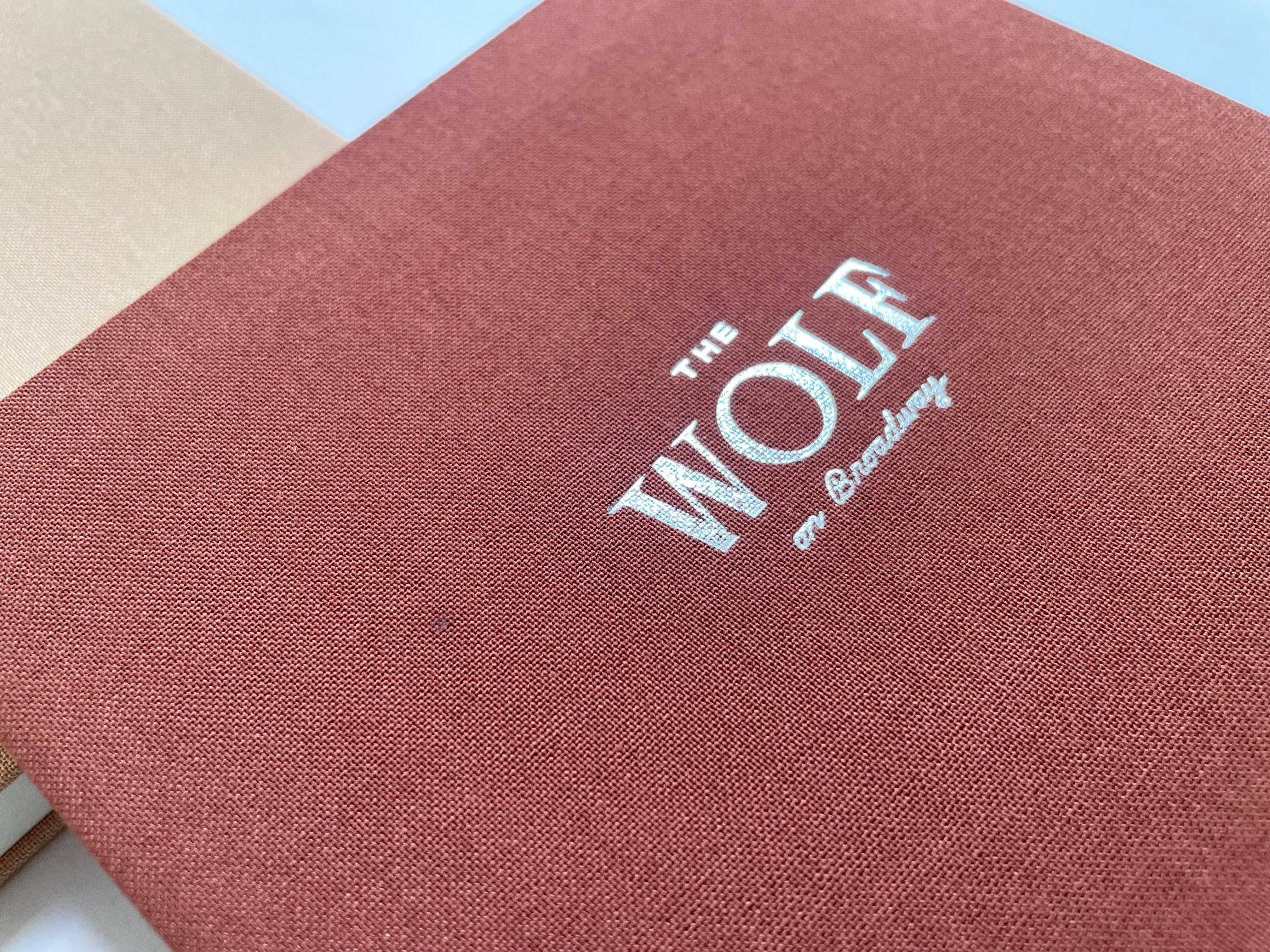 Studio Portmanteau – wholesale Notebook – Custom Logo Foil Embossed Square Linen Notebook, Earth Tones10