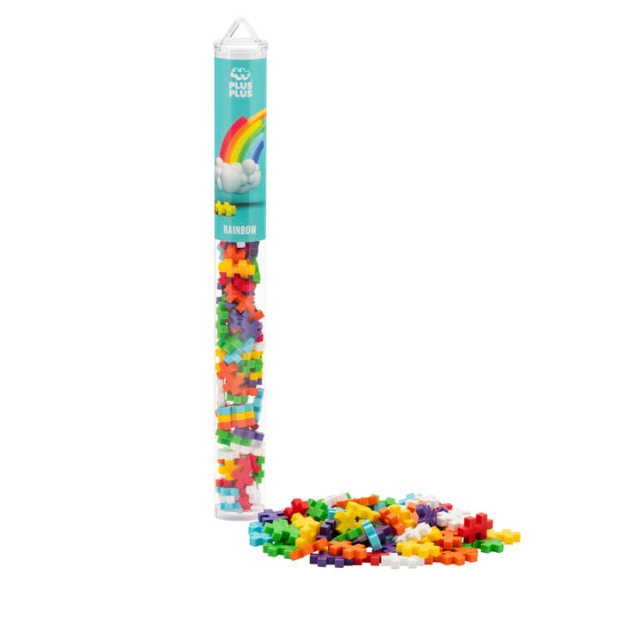 Plus-Plus USA - Wholesale Build-a-Toy - Kids - Tube - Rainbow Mix