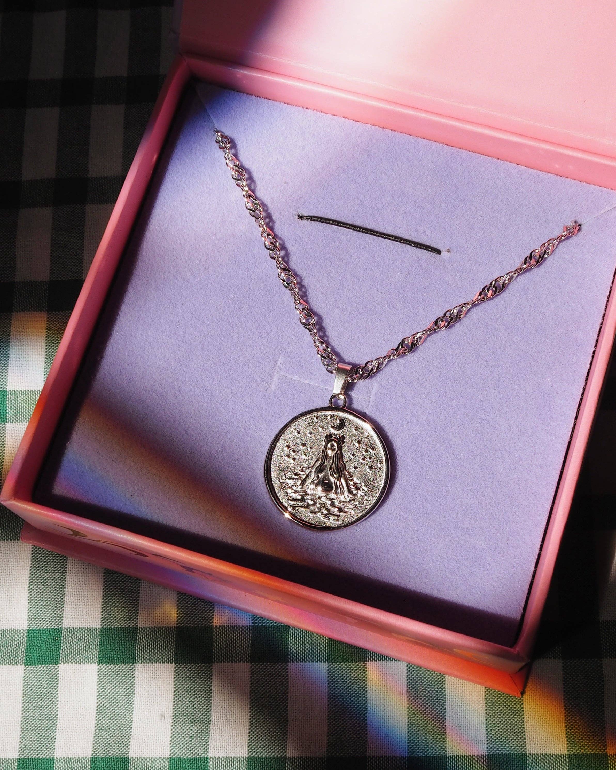 ReesaBoBeesa - Wholesale Pendant/Charm Necklace - Water Nymph Coin Pendant Necklace5
