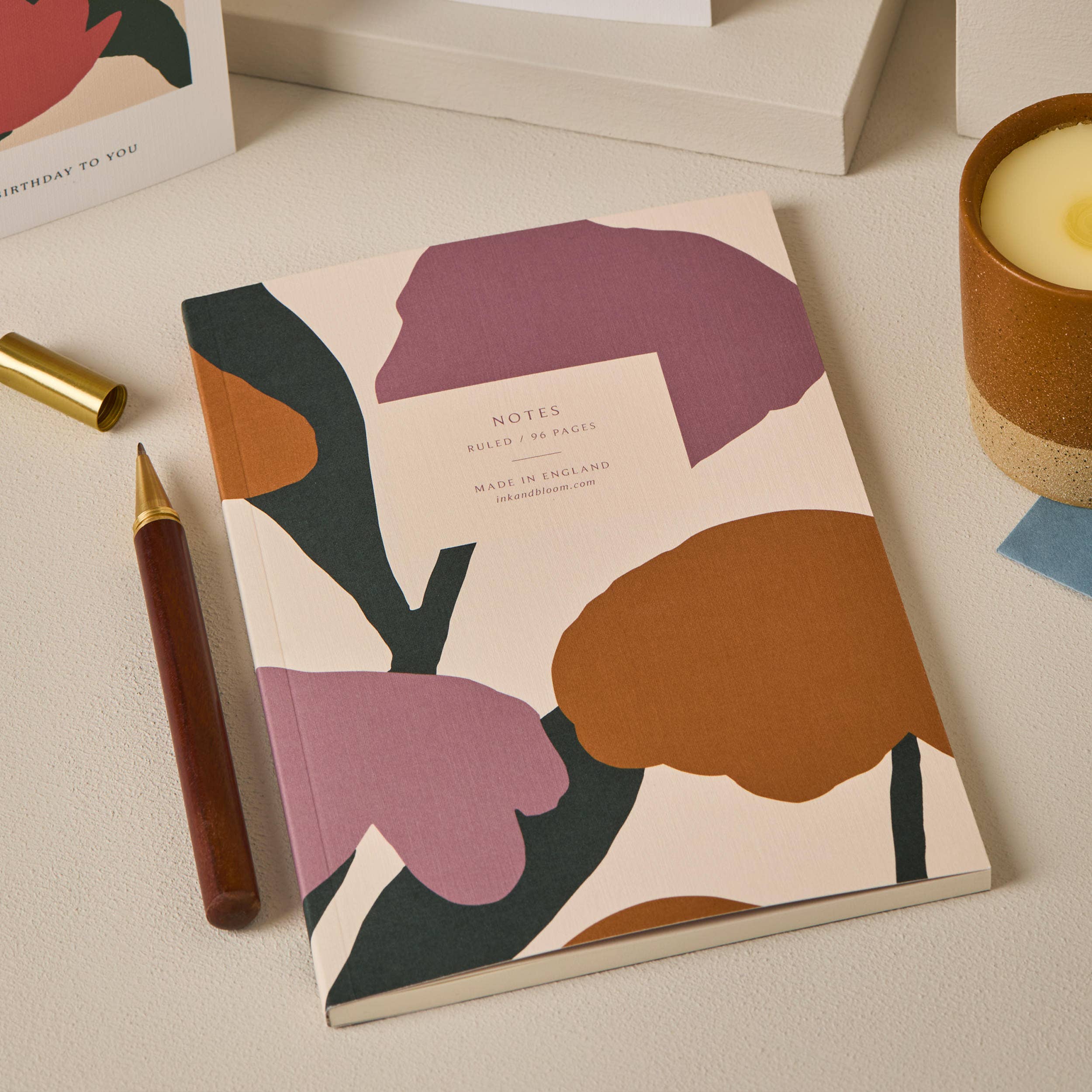 Ink & Bloom – wholesale Notebook – Ruled Notebook in Floral Bloom Pattern3