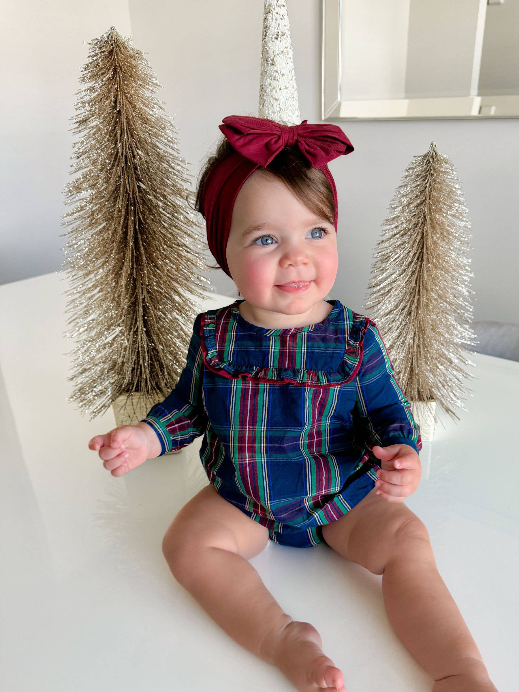 Marina Militare Top a quadri con maniche lunghe e sprone arricciato per ragazze, notti invernali. in vendita all'ingrosso su Faire2