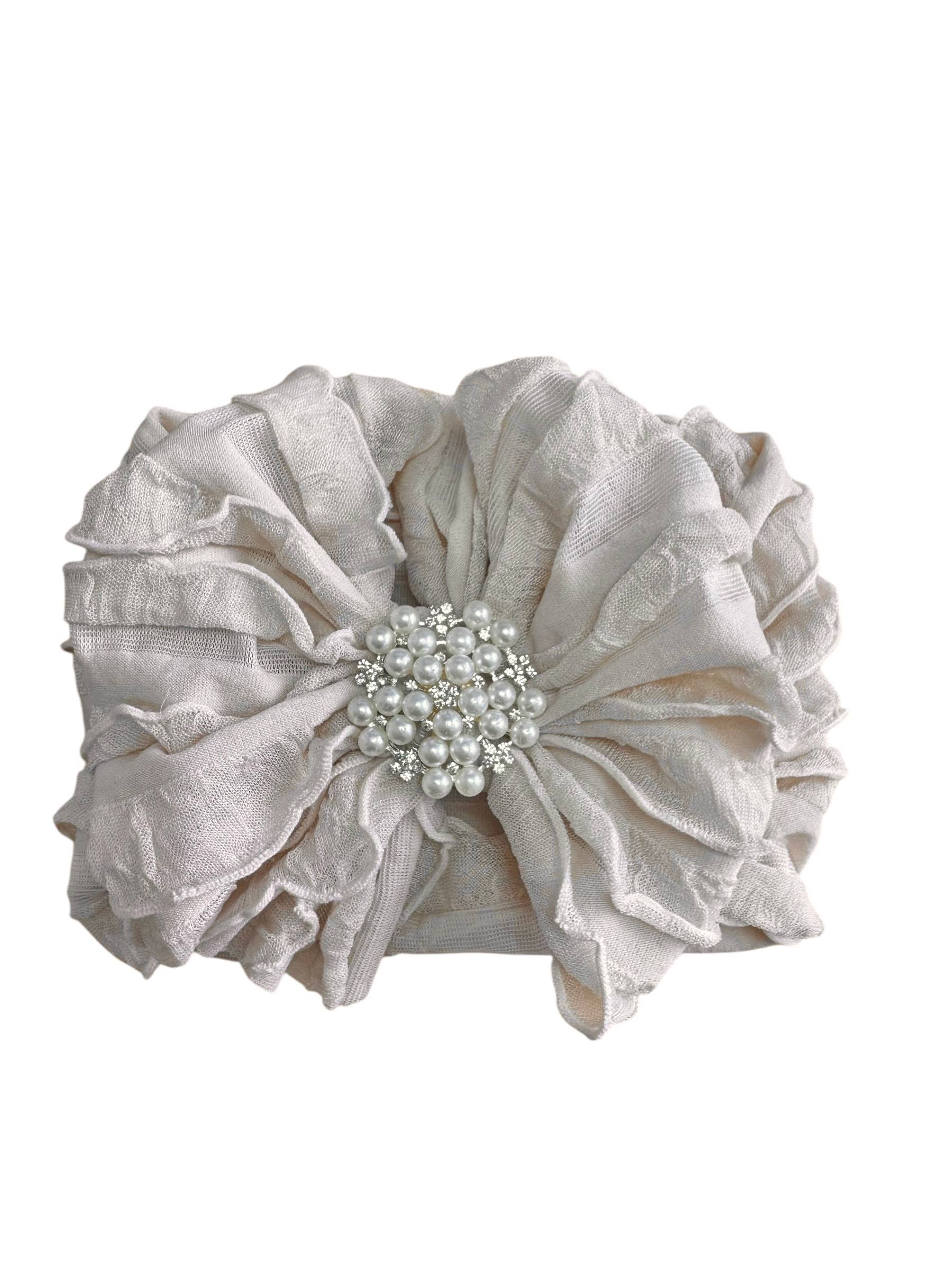 Rockin Royalty - Wholesale Fashion Headband - Baby - Pearl Ruffled Headband6