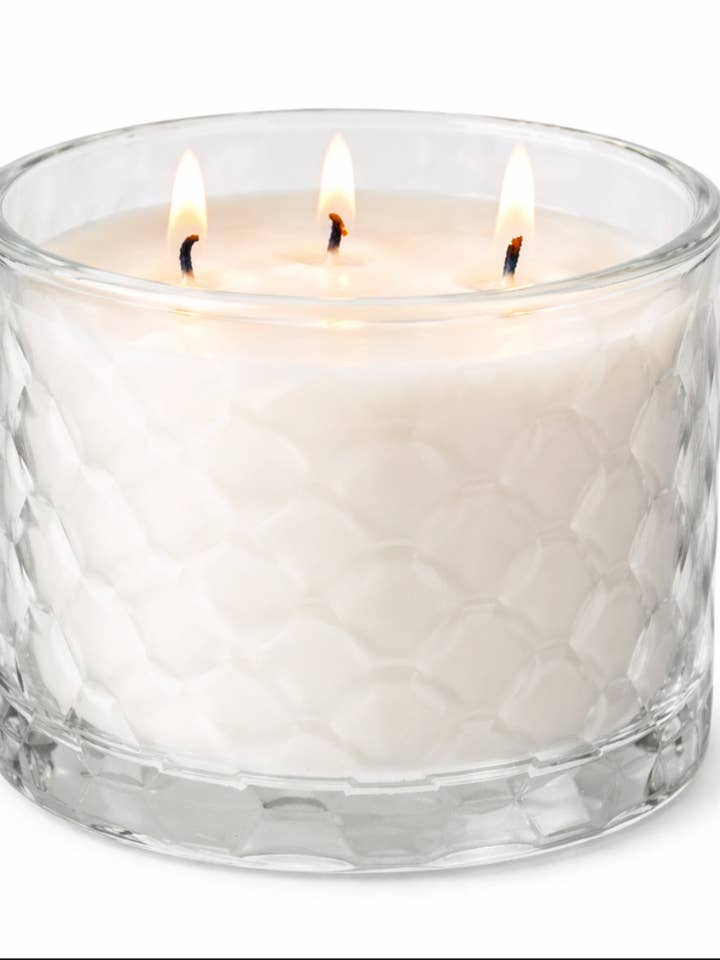 Calming Celestial Glow | Vanilla Coconut Cinnamon|3 wick 16 oz for wholesale by Flame Craft Candles