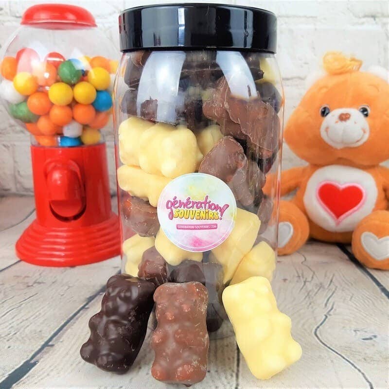Génération Souvenirs - Wholesale Marshmallow - Chocolate Marshmallow Bear Jar - Candy Mix0