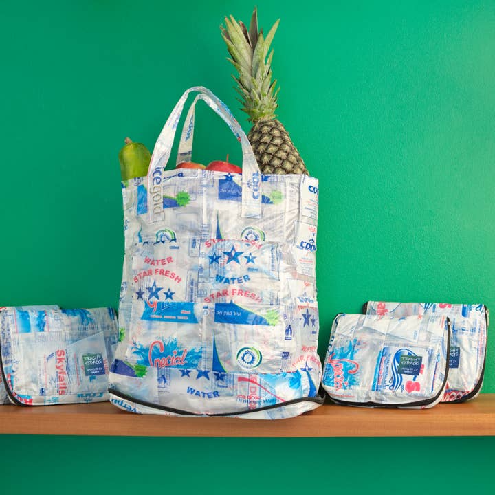 Trashy Bags Africa - Wholesale Grocery/Shopping Bag - Upcycled "Smart" Shopping Bag (Plastic Outer) (Bulk Order)1