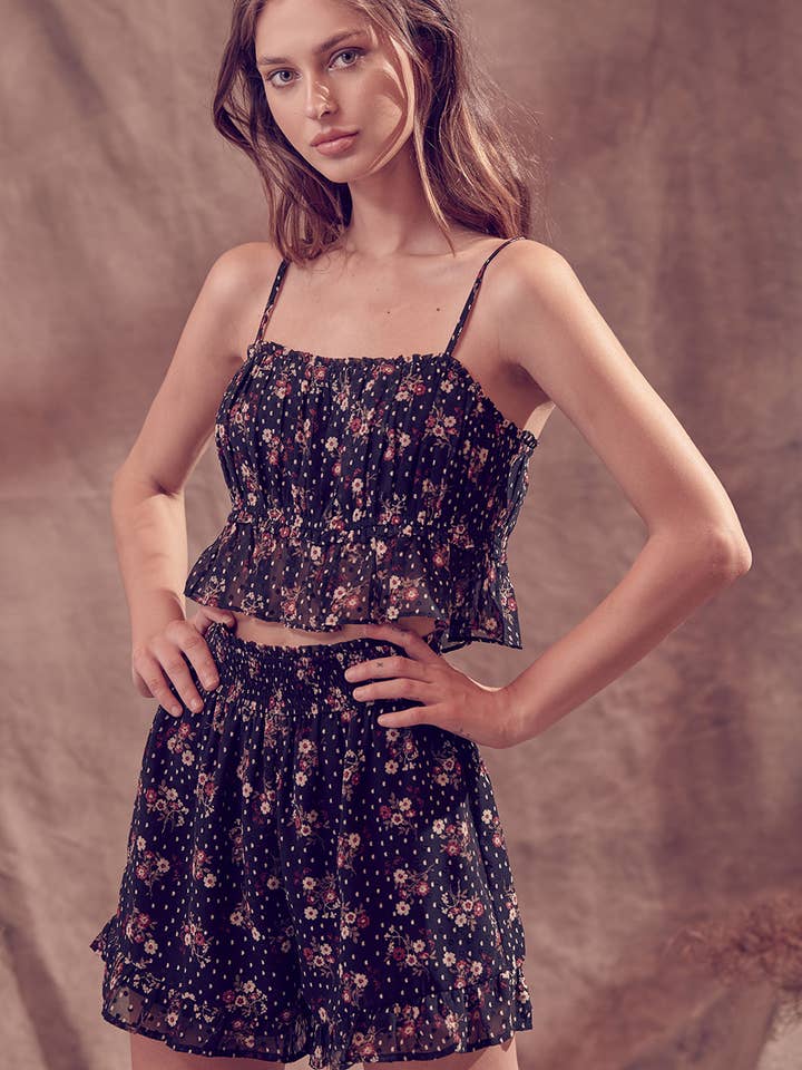 BP1456- Floral Print Shorts for wholesale by STORIA