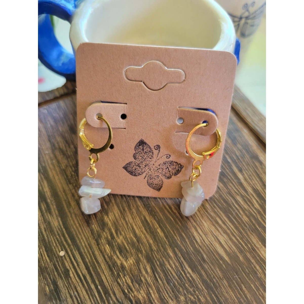 My Magic Place Shop - Wholesale Dangle Earrings - Small Crystal Earrings ,Stacked Stone Drop Earrings5