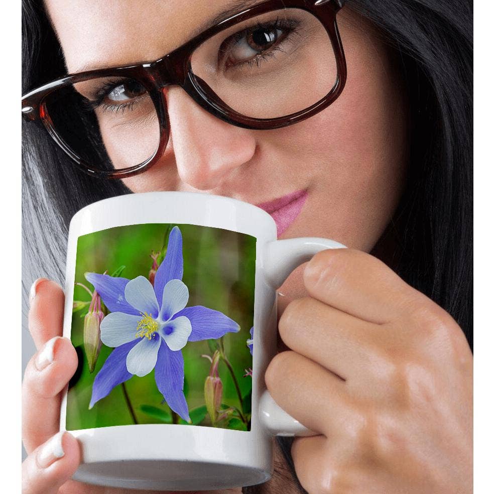 3dRose – wholesale Kaffekoppar – 3dRose, USA, Colorado, Rio Grande National Forest, Blå Akleja, Mugg8