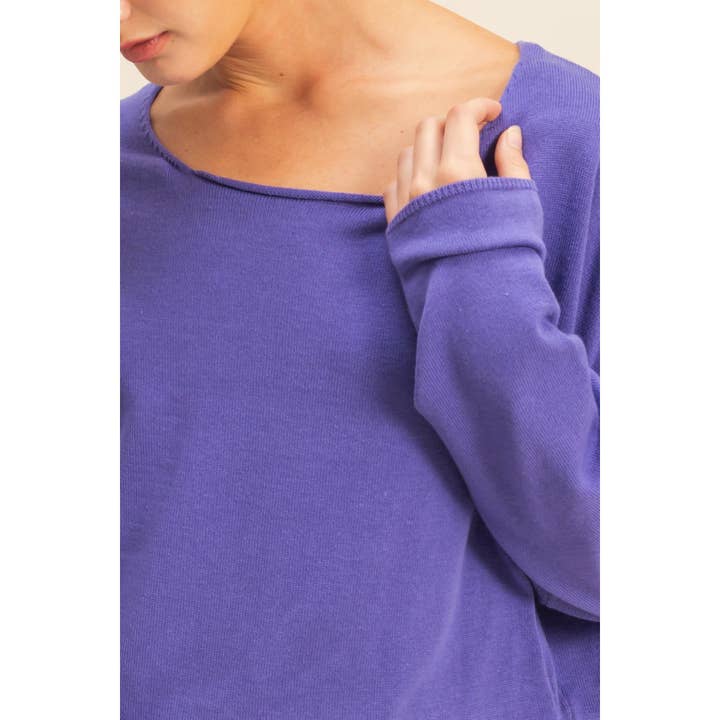 HYFVE - Wholesale Knit Sweater - Women's - Wide Neck Drop Shoulder Relaxed Fit Sweater10