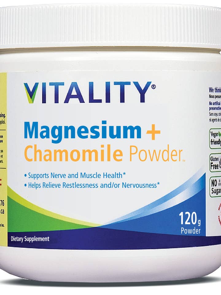 Magnesium + Chamomile - Powder | Zinc, B6 and Taurine for wholesale by Vitality Products USA
