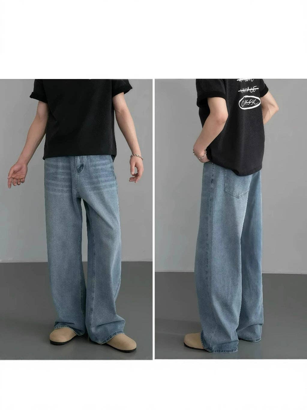 SALINA TRADING INC – Engroshandel Jeans - Herre – Vintage bredbenede denim bukser til mænd7