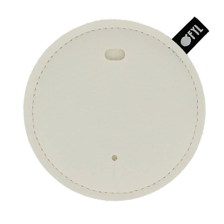 Ofyl white faux leather cord holder for wholesale by Ofyl
