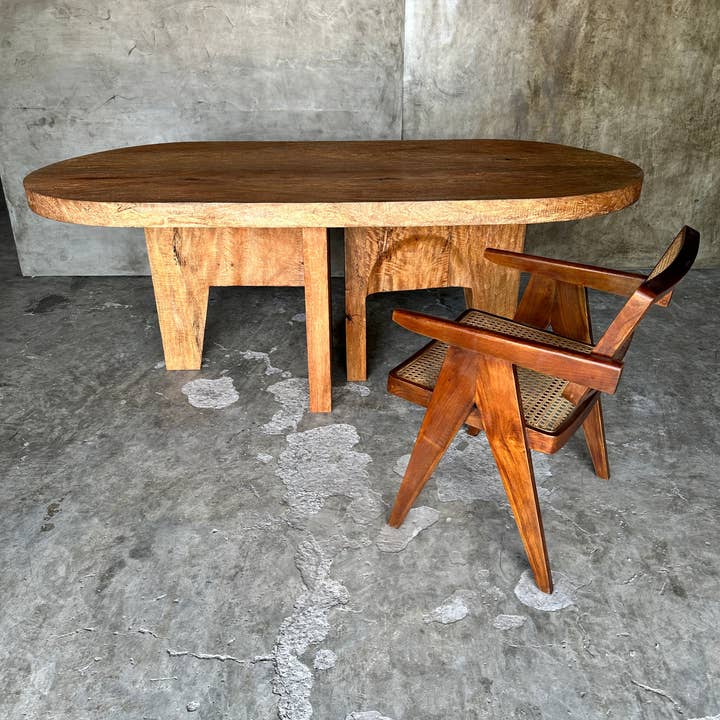 Office Objets - Wholesale Coffee Table - Massive mango wood table 2m10x1m8