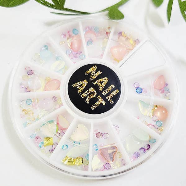 Funteze - Wholesale Nail Art/Decal - Heart and Assorted Shape Nail Art Wheel