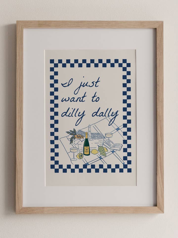 Voglio solo perdere tempo, stampa A4 per la vendita all'ingrosso da parte di Sovende Bjorn