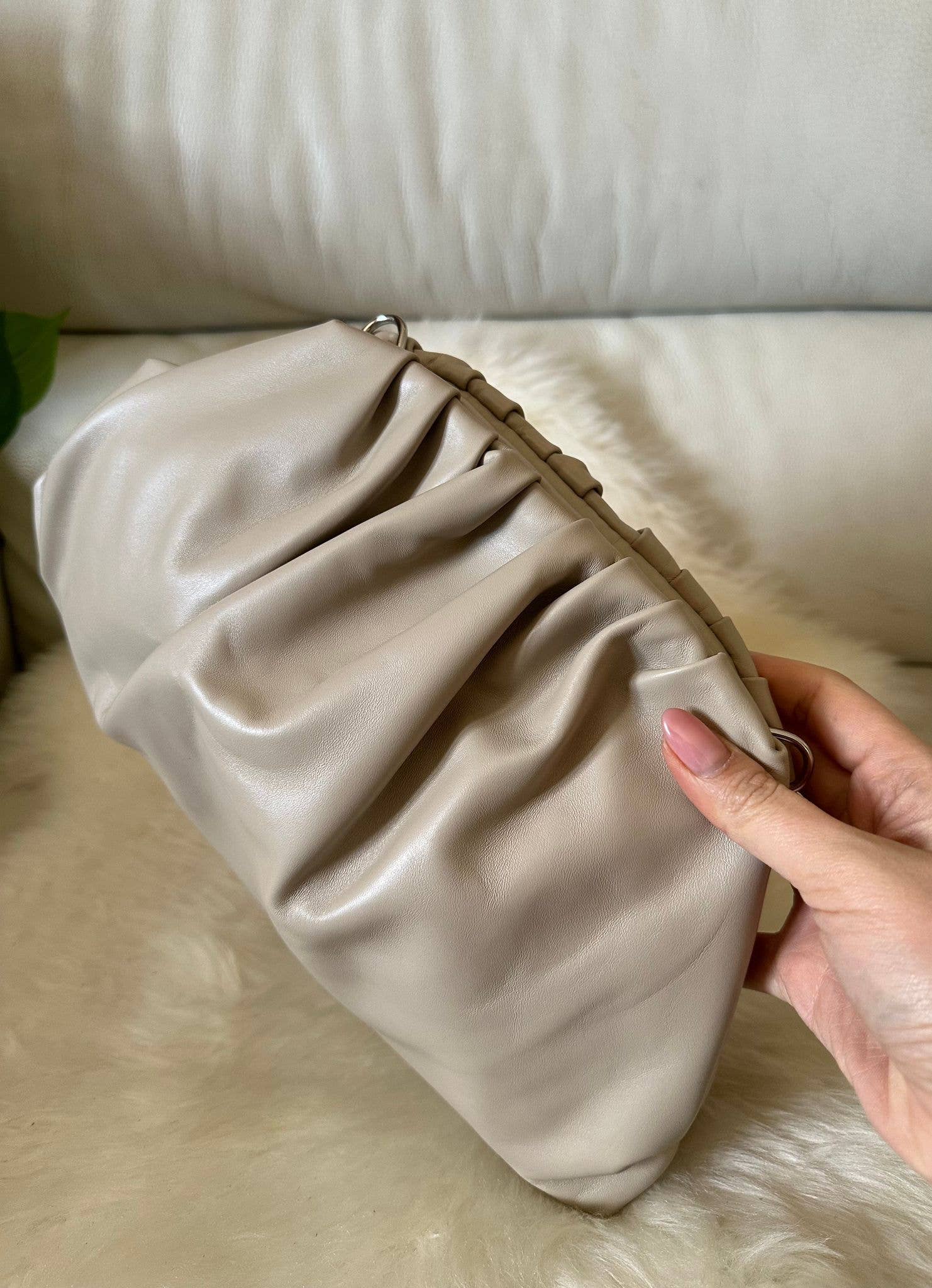 Zhade - Vente Pochette – femme - Grande pochette en cuir nappa véritable21