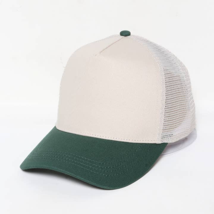 David And Young - Wholesale Trucker Hat - Unisex - 5 Panel Two Tone Mesh back Baseball Cap