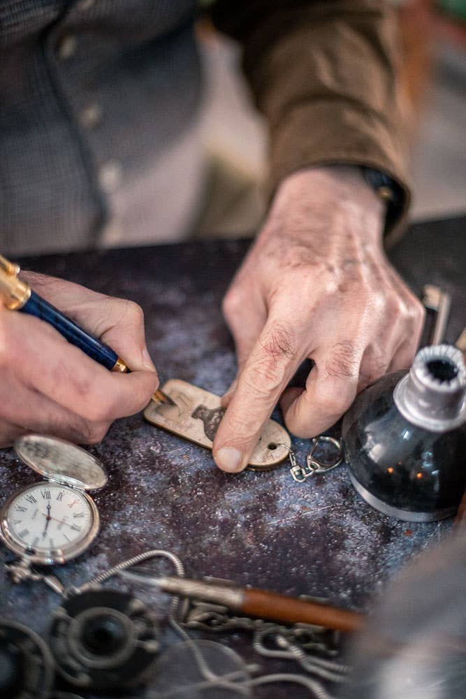 Costurero Real – Großhandel Schlüsselanhänger – Unisex – Schlüsselanhänger aus Steampunk-Holz, Heißluftballon, Vintage-Stil (Kopie)0
