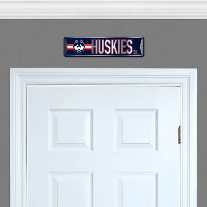 Rico Industries - Wholesale Sign - NCAA Connecticut Huskies - UCONN Metal Street Sign3
