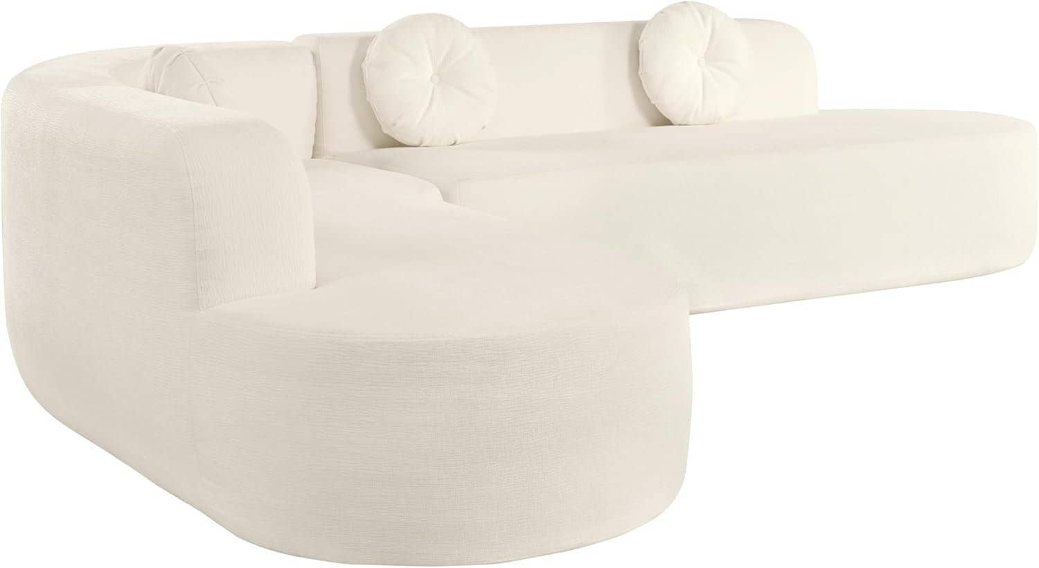 Beige  Extra Large Sectional Sofa with Elegant Curved Design for wholesale on Faire4