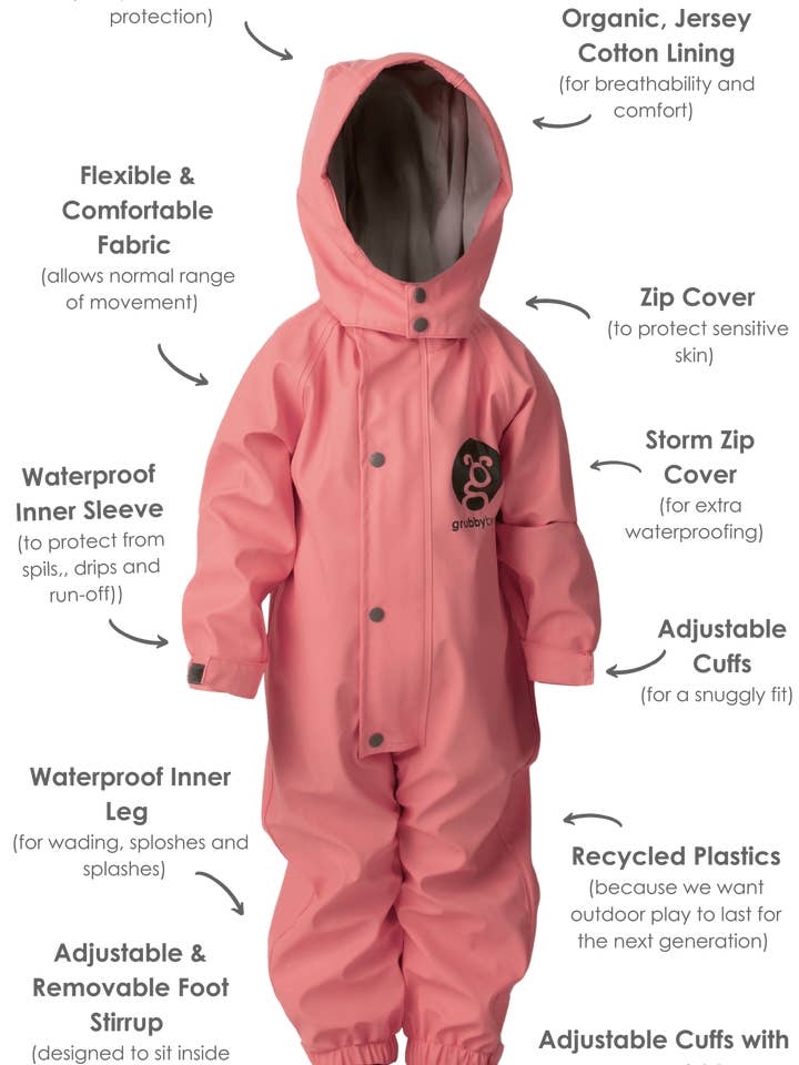 Grubbybub - Vente Imperméable – enfant - Combinaison de pluie4